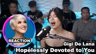 Vocal Coach Reacts to GiGi De Lana  Hopelessly Devoted to You vocalcoachreacts gigidelana [upl. by Latsyk]