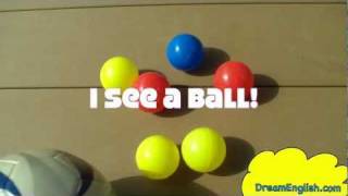 I See a Ball Childrens Song  Learn Colors  Babies Toddlers Kindergarten [upl. by Holly-Anne]