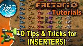 Factorio 10 TIPS FOR INSERTERS  Tutorial Guide [upl. by Pate747]