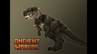 【Minecraft BE】 New dinosaur addon creature showcaseTyrannosaurus rex [upl. by Ailongam622]