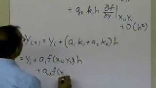 Chapter 0803 Lesson Runge Kutta Second Order Method Derivation Part 2 of 2 [upl. by Saunder]