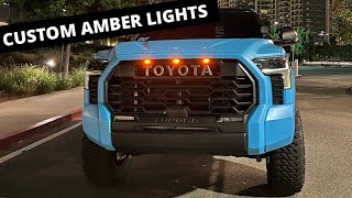 2022 Tundra TRD Pro Grill Install with PERFECT fit ambers [upl. by Maggs]