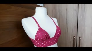 ✂️ Sew a Bra in 20 Mins Very Easy Guide 🚀 DIY Bra Cutting amp Sewing Super Easy amp Fast [upl. by Noleta]