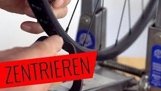 LAUFRAD ZENTRIEREN  So gehts richtig  Fahrradorg [upl. by Poirer]