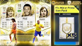 FIFA 22 Worlds First 91 Mid or Prime Icon Upgrade Packs [upl. by Tuhn]