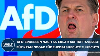 MAXIMILIAN KRAH Auftrittsverbot AfDErdbeben nach SSEklat Sogar den Rechten in Europa zu rechts [upl. by On877]