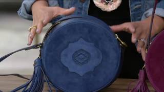 orYANY Suede Canteen Bag Kailee on QVC [upl. by Elita]