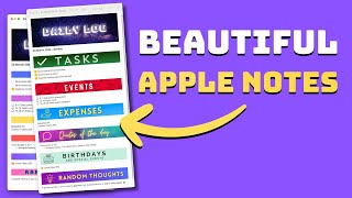 How To Create Beautiful Notes in Apple Notes with Headers and Dividers [upl. by Ynnaffit597]
