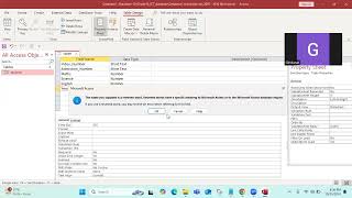 Grade 10 ICT  Access database table creation [upl. by Bendicty]