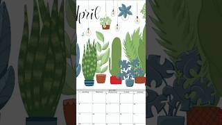 Calendar Design with Procreate illustration digitalpainting [upl. by Adran]