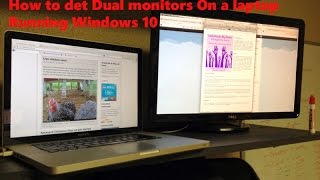 How To Setup Dual Monitors On a LaptopWindows 10 [upl. by Anelrad]