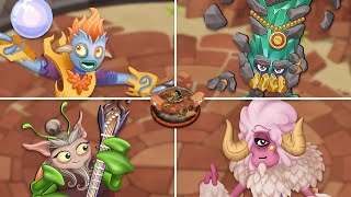 All Adult Celestials  Celestial Island All Monster Sounds amp Animations My Singing Monsters [upl. by Etnomaj]