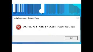 چگونه ارور VCRUNTIME140dll is Missing را در ویندوز 10 رفع کنیم  Fix VCRUNTIME140dll Missing Error [upl. by Ennoid]