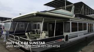 Houseboat For Sale Houseboats Buy Terry 2001 Sunstar 16 x 84 [upl. by Aihsened]