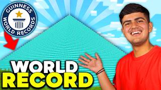 I BROKE THE WORLD RECORD For MOST DIAMONDS in Minecraft [upl. by Yrellav675]