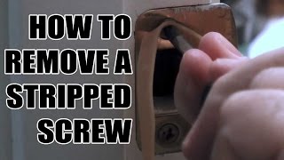 HOW TO REMOVE A STRIPPED SCREW  Easy Everyday Solutions [upl. by Katalin]