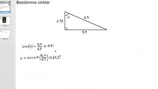 Bestämma vinklar [upl. by Eanar]