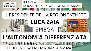 LUZA ZAIA spiega LAUTONOMIA delle REGIONI Equa divisione dei compiti in un paese efficiente [upl. by Yeoz]