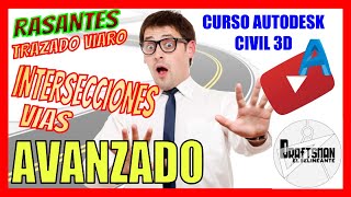 87CURSO AUTOCAD CIVIL 3D AVANZADO RASANTE TRAZADO VIARIO INTERSECCIONES VEREDAS PROBLEMAS [upl. by Etz]