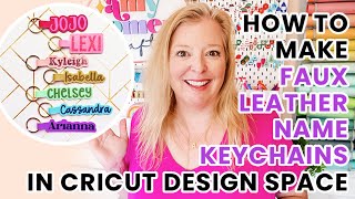 How to Make Name Keychains using Offset in Cricut Design Space [upl. by Chisholm]