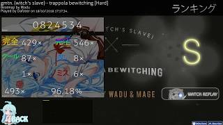 NEW SKIN Osumania  Trappola bewitching 4k HARD 9618 quotSquot Score [upl. by Cira769]