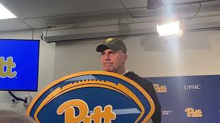 Pitt HC Pat Narduzzi Speaks on Loss to Virginia Controversial Calls [upl. by Enutrof]