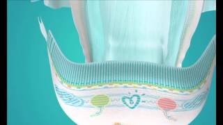 Новый усовершенствованный Pampers® Active Baby Dry подгузник с веселым дизайном [upl. by Drogin865]