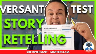 VERSANT TEST PRACTICE Story Retelling Practice  Tips and Strategies VERSANT COURSE PREPARATION [upl. by Lewls]