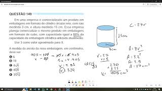 Questão 149 embalagens  ENEM 2024  Caderno Azul [upl. by Mann727]