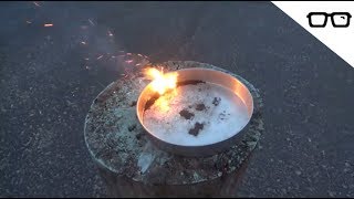 Improvised quotGunpowderquot with Potassium Permanganate [upl. by Ahsiak693]