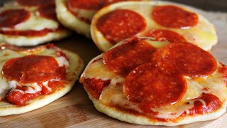 Mini pizzas en sartén sin levadura 🍕😋 [upl. by Ahseet]