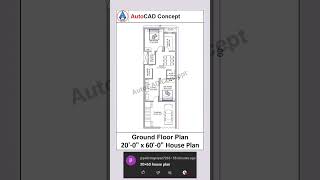 20x60 Simple House Plans  20 by 60 House Plan  2bhk House Plan  1200 sqft house plan home 2d [upl. by Lakim355]