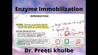 Enzyme Immobilization [upl. by Ettenad850]