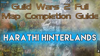 Harathi Hinterlands  GW2 FULL Map Completion Guide 2020  The Legend Giveaway [upl. by Farny]