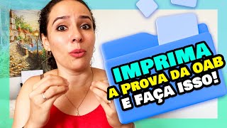 📄 Provas da OAB para IMPRESSÃO e Como Usar no Estudo [upl. by Lucilla600]