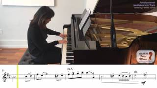 Meditation from Thais  Piano Accompaniment Backing Track Demo [upl. by Sofko]