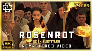 Rammstein Rosenrot 4K with subtitleslyrics remastered video ai [upl. by Hazaki]