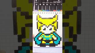 Loki is a god in Norse mythology 💛💚 Pixel Art pixelartanimation pixellabtutorial painting [upl. by Nonaihr]