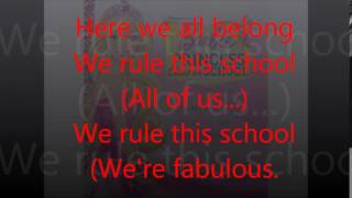 Barbie Princess Charm School  We Rule This School Lyrics [upl. by Simonetta175]