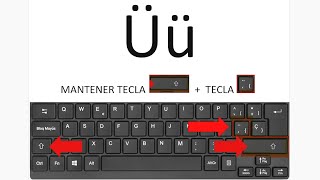 Cómo hacer el signo de Diéresis Ü en el teclado dos puntos en la Ü [upl. by Freiman]