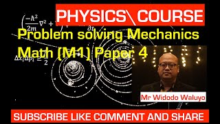 MECHANICS 1MATHEMATICS AAS LEVEL PAPER 4DOUGLAS QUADLINGQUESTION AND ANSWER WORK AND ENERGY [upl. by Alyhs]