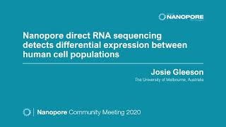 Nanopore direct RNA sequencing detects differential expression between human cell populations [upl. by Ahsimal]