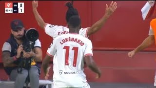 Chidera Ejuke Goal Sevilla vs Real Valladolid 21 Goals and Extended Highlights [upl. by Packton893]