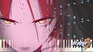 ｢Nightglow｣  Honkai Impact 3 OST Piano ArrangementCover Sheet Music [upl. by Okajima]