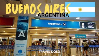 ARRIVING IN BUENOS AIRES ARGENTINA  Ezeiza International Airport EZE [upl. by Ocsinarf]