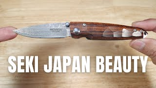 TOP PICK LUXURY GENTLEMENS EDC KNIFE SEKI JAPAN MCUSTA TSUCHI SHINRA EMOTION KNIFE REVIEW [upl. by Nivrae364]