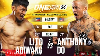 Explosive MMA Scrap  Lito Adiwang vs Anthony Do Full Fight [upl. by Nonah]