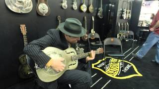 NAMM 2014 Catfish Keith quotHawaiian Cowboyquot [upl. by Idnyl286]