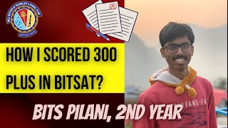 How I Scored 300 In Bitsat  Bitsat 2022  Last Month Bitsat Strategy [upl. by Homans]