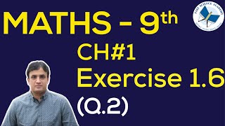 9th Class Maths solutions ch 1 Exercise 16 Q 2  FAST MATHEMATICS TUTORIALS [upl. by Mclaughlin]